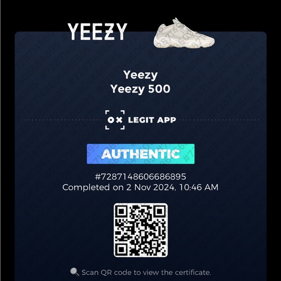 Yeezy 500 salt size 11 no box used - Picture 7 of 7